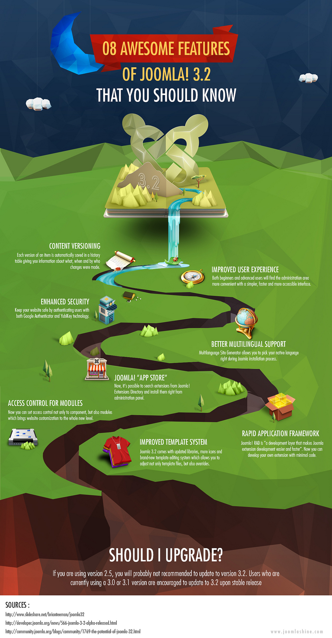 joomla 3.2 features infographic