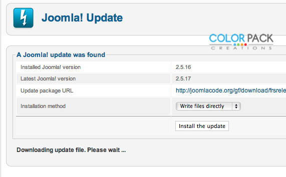 joomla2517 Download update