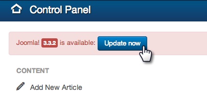 joomla 3.3.2 อัพเดต