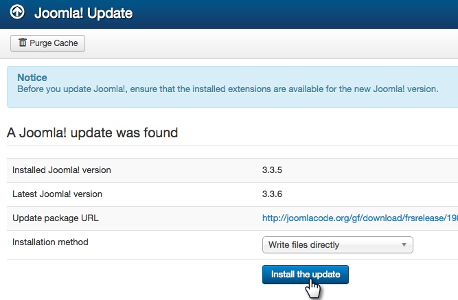 joomla336 update 2